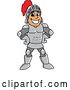 Vector Illustration of a Cartoon Knight Mascot with Hands on His Hips by Mascot Junction