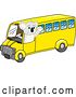 Vector Illustration of a Cartoon Koala Bear Mascot Driving a Bus by Toons4Biz