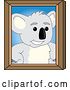 Vector Illustration of a Cartoon Koala Bear Mascot Portrait by Mascot Junction