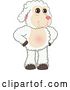Vector Illustration of a Cartoon Lamb Mascot Standing with Hands on His Hips by Mascot Junction