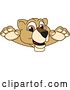 Vector Illustration of a Cartoon Lion Cub School Mascot Leaping by Mascot Junction