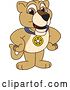 Vector Illustration of a Cartoon Lion Cub School Mascot Wearing a Sports Medal by Mascot Junction