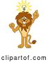 Vector Illustration of a Cartoon Lion Mascot with an Idea, Symbolizing Being Resourceful by Mascot Junction