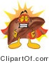 Vector Illustration of a Cartoon Liver Mascot Super Hero by Mascot Junction