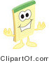 Vector Illustration of a Cartoon Notepad Mascot Welcoming by Mascot Junction