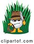 Vector Illustration of a Cartoon out of Bounds Golf Ball Sports Mascot Explorer by Mascot Junction
