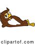 Vector Illustration of a Cartoon Owl School Mascot Relaxing by Toons4Biz