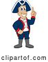 Vector Illustration of a Cartoon Patriot Mascot with an Idea by Mascot Junction