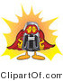 Vector Illustration of a Cartoon Pepper Shaker Mascot Dressed As a Super Hero by Mascot Junction