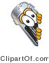 Vector Illustration of a Cartoon Pepper Shaker Mascot Peeking Around a Corner by Mascot Junction