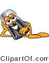 Vector Illustration of a Cartoon Pepper Shaker Mascot Resting His Head on His Hand by Mascot Junction