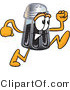 Vector Illustration of a Cartoon Pepper Shaker Mascot Running by Mascot Junction