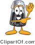 Vector Illustration of a Cartoon Pepper Shaker Mascot Waving and Pointing by Mascot Junction