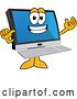 Vector Illustration of a Cartoon Proud PC Computer Mascot by Mascot Junction