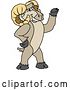 Vector Illustration of a Cartoon Ram Mascot Presenting by Toons4Biz