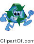 Vector Illustration of a Cartoon Recycle Mascot Running by Mascot Junction