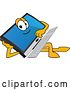 Vector Illustration of a Cartoon Resting PC Computer Mascot by Mascot Junction