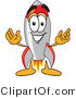 Vector Illustration of a Cartoon Rocket Mascot with Welcoming Open Arms by Toons4Biz