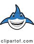 Vector Illustration of a Cartoon Shark School Mascot by Mascot Junction