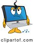 Vector Illustration of a Cartoon Shot PC Computer Mascot by Toons4Biz