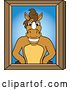 Vector Illustration of a Cartoon Stallion School Mascot Portrait by Toons4Biz