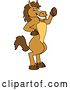 Vector Illustration of a Cartoon Stallion School Mascot Presenting by Toons4Biz
