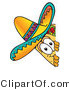 Vector Illustration of a Cartoon Taco Mascot Peeking Around a Corner by Mascot Junction
