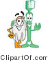 Vector Illustration of a Cartoon Toothbrush and Tooth Mascots by Mascot Junction