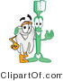 Vector Illustration of a Cartoon Toothbrush and Tooth Mascots by Toons4Biz