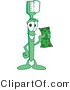 Vector Illustration of a Cartoon Toothbrush Mascot Holding Cash by Mascot Junction