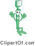 Vector Illustration of a Cartoon Toothbrush Mascot Jumping by Toons4Biz