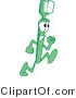 Vector Illustration of a Cartoon Toothbrush Mascot Running by Mascot Junction