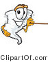 Vector Illustration of a Cartoon Tornado Mascot Holding a Pointer Stick by Toons4Biz