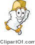 Vector Illustration of a Cartoon Tornado Mascot Yellow Hardhat Helmet by Mascot Junction