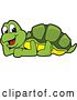 Vector Illustration of a Cartoon Turtle Mascot Resting by Toons4Biz