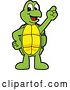 Vector Illustration of a Cartoon Turtle Mascot with an Idea by Mascot Junction