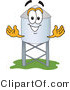 Vector Illustration of a Cartoon Water Tower Mascot - 3 by Mascot Junction