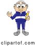 Vector Illustration of a Cartoon White Male Senior Citizen Mascot Holding a Pencil by Toons4Biz