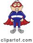 Vector Illustration of a Cartoon White Male Senior Citizen Mascot Super Hero by Mascot Junction