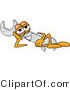 Vector Illustration of a Cartoon Wrench Mascot Resting His Head on His Hand by Mascot Junction