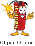 Vector Illustration of a Dynamite Stick Mascot by Mascot Junction