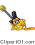 Vector Illustration of a Guitar Mascot Resting His Head on His Hand by Mascot Junction