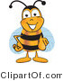 Vector Illustration of a Honey Bee Mascot Pointing at the Viewer by Mascot Junction