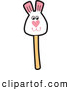 Vector Illustration of a Rabbit Cake Pop by Mascot Junction