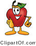 Vector Illustration of a Red Apple Mascot Pointing at the Viewer by Toons4Biz