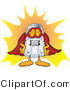 Vector Illustration of a Salt Shaker Mascot Dressed As a Super Hero by Mascot Junction
