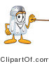 Vector Illustration of a Salt Shaker Mascot Holding a Pointer Stick by Mascot Junction