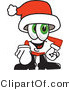 Vector Illustration of a Santa Mascot Pointing at the Viewer by Mascot Junction