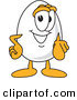 Vector Illustration of an Egg Mascot Pointing Outwards by Mascot Junction